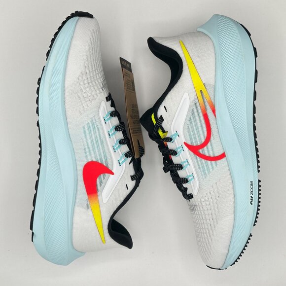 Women's Nike Air Zoom Pegasus 39 White-Volt-Bright Crimson DX3350-100 Size 6.5 - Picture 7 of 12